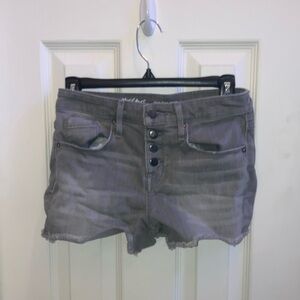 Grey jean shorts